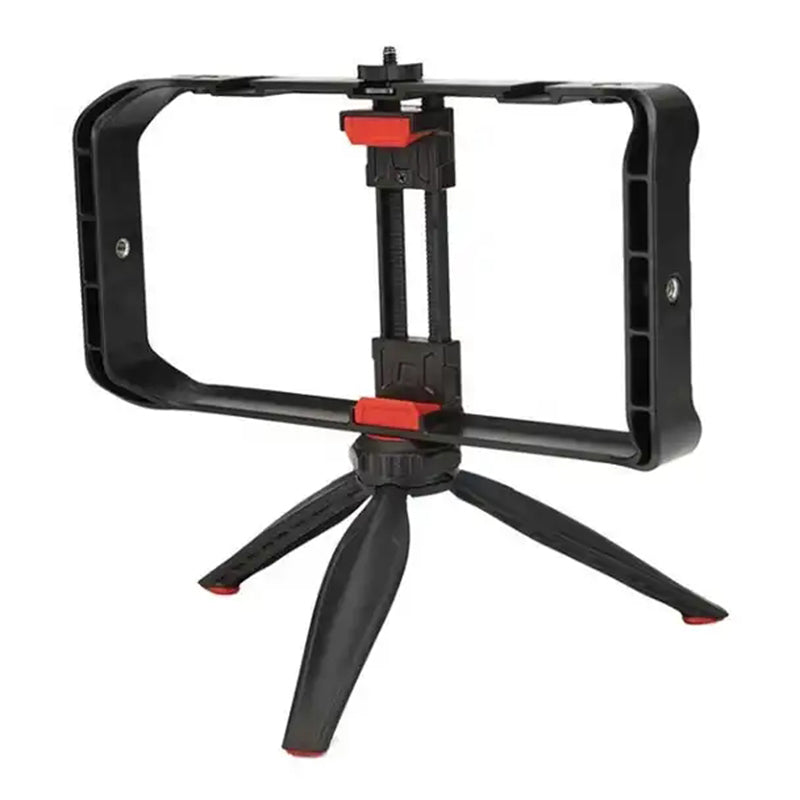 JMARY MT-33 ABS Video Recording Vlog Mobile Phone Rig Cage with Tripod JMARY MT-33 ABS Video Recording Vlog Mobile Phone Rig Cage with Tripod